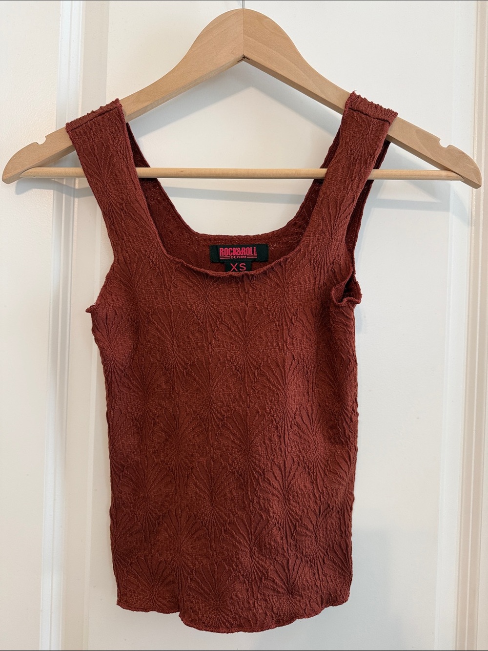 Rock & Roll DenimTextured Rust Tank Top